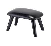 LYXXJRYBHD Repose-Pieds/Pouf, Petit Siège Rembourré en Cuir, Repose-Pieds Portable, Multifonctionnel, pour Salon, Chambre ou Entrée(Black)