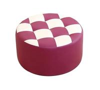 LYXXJRYBHD Repose-Pieds Ronds Multifonctionnels, Tabouret Bas, Idéaux pour Salons, Chambres et Espaces Coiffeuse(Purple,Large)