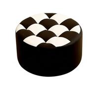 LYXXJRYBHD Repose-Pieds Ronds Multifonctionnels, Tabouret Bas, Idéaux pour Salons, Chambres et Espaces Coiffeuse(Black,Large)