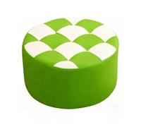 LYXXJRYBHD Repose-Pieds Ronds Multifonctionnels, Tabouret Bas, Idéaux pour Salons, Chambres et Espaces Coiffeuse(Green,Small)