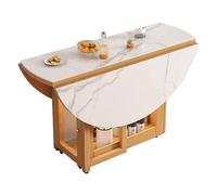 LYXXJRYBHD Table à Manger Pliante pour 10 Personnes, Table Ronde Extensible avec Rangement Caché, Tables Pliable pour Appartement et Salle à Manger(Yellow)