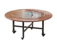 LYXXJRYBHD Table à Manger Pliante, Table Ronde de Cuisine avec Plateau Épais, Idéale pour Cuisine et Salle à Manger(39.3x29.5in/100x75cm)