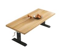 LYXXJRYBHD Table Basse avec Plateau Relevable, Table Salon ou Bureau, Montage Facile, Structure Robuste, Tables Centrale avec Rangement(Natural,23.6x19.6in/90x50cm)