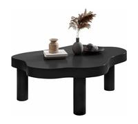 LYXXJRYBHD Table Basse Nuage Irrégulière, Table D'appoint 3 Pieds, Coin Arrondi, Stable et Résistante, Tables de Salon Moderne ou Chambre(Black,35.4x23.6in/90x60cm)