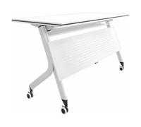 LYXXJRYBHD Table de Conférence Pliante zvec roulettes, Bureau Mobile Rabattable pour Formation, Table de Réunion Gain de Place(72.8x23.6x29.5in/180x60x75cm)