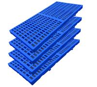 LYXXW Lot 4 Palettes Ventilation en Plastique Respirant, Grille Rangement Durable PEHD, Grilles Étanches pour Articles, Palettes Sol Emboîtables L'humidité pour Garages Cuisine,60 x 30 x 3cm