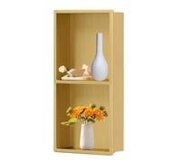 LYXXW Niche De Douche en Acier Inoxydable 304, Support De Rangement Mural Brossé, Aucun Carrelage Nécessaire, étagère De Douche Double Couche, Insert Mural pour Rangement,d'or