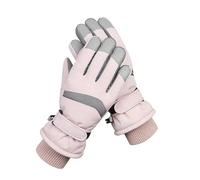 LYXYGMV 1 Paire de Gants d'hiver Coupe-Vent et antidérapants for Femmes Hommes - Isolation Thermique for Le Ski Cyclisme avec dragonnes pour Le Snowboard, La Randonnée(Pink)