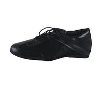 LYXYGMV Chaussures de danse latine for homme, semelles en daim noir, for entraînement à la valse salon pour homme(Black,8.5)