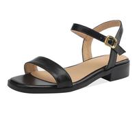 LYXYGMV Chaussures d'été for Femmes, Sandales en Cuir véritable, Chaussures décontractées Noires, Grande Taille, Talons Bas, Tongs Confortables(Black,44)