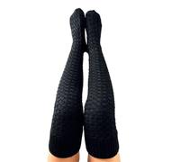 LYXYGMV Over Knee Knitted Stockings Women Autumn Winter Thick Knit Casual Warm Thigh High Socks Leg Warmers Female Pour Filles et Femmes(Black)