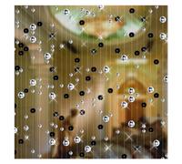 LYXYGMV Rideau de Perles Cristal for décoration intérieure, Fond Mariage Luxe, Fournitures Convient Au Salon, à La Salle De Séjour(Black,5 Strings 100cm)