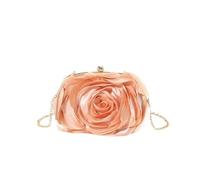 LYXYGMV Sac de soirée en forme rose for mariée, petite pochette for robe, sac à main, portefeuille mariage, chaîne florale for femme Pour une Soirée de Gala(Color 04)
