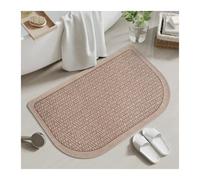 LYXYGMV Tapis de Bain Demi-Cercle, Porte, séchage Rapide, antidérapant, Lavable, Salle avec Support en Caoutchouc, Tapis Douche Rond Absorbant pour l'intérieur et l'extérieur(GGZN46-4,60X90CM(2X3FT)