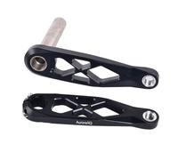 LYYCX AuroraXQ Pédalier VTT 152mm 165mm 170mm BSA Axe 24mm 32T 34T 36T 38T Plateau Monovitesse Manivelle pour 7/8/9/10/11/12 Vitesses(A,165mm)