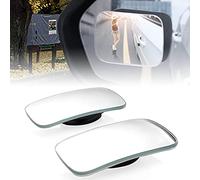 LYYDAN Miroirs D'angle Mort, 2 Pcs Miroir D'angle Mort Pour Rétroviseur Avec Réglable à 360°, HD Grand Angle étanche Convexe Miroir D'angle Mort De Voiture