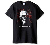 LYYJY I'll Be Bach Terminator Parody Funny Men's Adult Black Lightweight T-Shirt