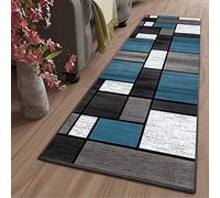 LYYK paillasson d Entree Interieur Lavable antiderapant Long Moderne Motifs Géométriques Tapis berbere pour Les Chambres Jeunes Adulte Fille Garcon ado, 80x240cm Color11