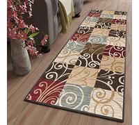 LYYK paillasson d Entree Interieur Long Lavable antiderapant Moderne Motifs Géométriques Tapis Patchwork pour Les Chambres Jeunes Adulte Fille Garcon ado, 50x320cm Color13