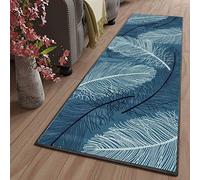 LYYK Tapis de Bain Long Lavable antiderapant Moderne Motifs Géométriques paillasson Exterieur pour Salon Chambre Cuisine Hall d'entrée, 90x380cm Color17