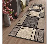 LYYK Tapis de Couloir Moderne Lavable antiderapant Long Motifs Géométriques Tapis de Passage pour Salon Chambre Cuisine Hall d'entrée, 50x320cm Color12