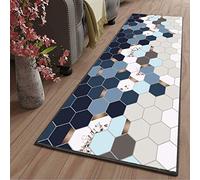 LYYK Tapis de Salon Long Lavable antiderapant Moderne Design Traditionnel Tapis Cuisine Vinyle pour Salon Chambre Cuisine Hall d'entrée, 90x180cm Color20