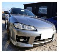 Lyykude Abat-jour de phare de voiture, couvercle de phare de remplacement, lentille transparente d'origine, coque de lampe en verre, Compatible avec Nissan Silvia S15 1999 2000(1PCS right side)