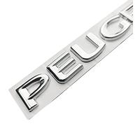 LYYMX Logo Emblème Badge pour Peugeot 107 206 207 208 308 307 407 508 2008 3008, Autocollant D'insigne en Métal Lettres Badge emblème Autocollant, Autocollant D'emblème D'insigne,A