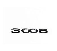 LYYMX Logo Emblème Badge pour Peugeot 4008 5008 3008 2008 308 408, Autocollant D'insigne en Métal Lettres Badge emblème Autocollant, Autocollant D'emblème D'insigne,C 3008