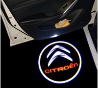 LYYMX Lumière de Porte de Voiture pour Citroen C5 C6, Feux de Bienvenue HD Lumière de Bienvenue de Porte de Voiture Projecteur de Porte de Voiture,D 4PCS