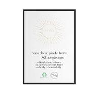 LYYYYX Cadre photo A2 42x59,4 cm Noir Cadres en aluminium avec verre acrylique à accrocher verticalement ou horizontalement Poster Art Cadre photo pour photos, posters, puzzles,Lot de 1