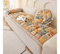 LYZIDEBAE Housse de canapé épaisse bohème pour Chiens Housses de canapé de Ferme Housse de canapé sectionnel Doux Housse de canapé antidérapante Lavable adaptée aux Animaux de Compagnie,1,27 * 70"