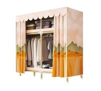 LyzqxHL Placard Portable, placards en Polyester avec Rideau, Organisateur Pliable, Garde-Robe Peu encombrante(Small)