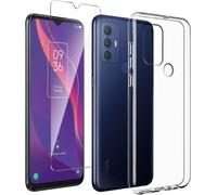 LYZXMA Kit de protection pour TCL 305/306/30/30 SE/30E Etui et verre trempé