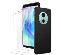 LYZXMY Coque de protection pour Doogee X97/X97 Pro (6.0") Noir + 3 films de protection en verre trempé souple en silicone TPU 9H Dureté HD Film de verre trempé