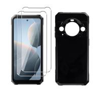 LYZXMY Coque pour Blackview BL9000 Pro(6.78") Noir Housse + 2 x Verre trempé Protection écran, Souple Silicone Étui Protection Bumper TPU Téléphone Case Cover