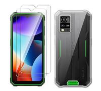 LYZXMY Coque pour Blackview BV4800 Pro/BV4800 SE(6.56") Transparent Housse + 2 x Verre trempé Protection écran, Souple Silicone Étui Protection Bumper TPU Téléphone Case Cover