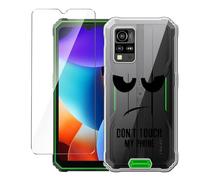 LYZXMY Coque pour Blackview BV4800 Pro/BV4800 SE(6.56") Transparent Housse + Verre trempé Protection écran, Souple Silicone Étui Protection Bumper TPU Téléphone Case Cover