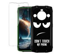 LYZXMY Coque pour Blackview BV8200 (6.5") Noir Housse + 1 x Verre trempé Protection écran, Souple Silicone Étui Protection Bumper TPU Téléphone Case Cover-DUO5