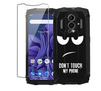 LYZXMY Coque pour Blackview BV9300 (6.7") Noir Housse + 1 x Verre trempé Protection écran, Souple Silicone Étui Protection Bumper TPU Téléphone Case Cover-DUO5