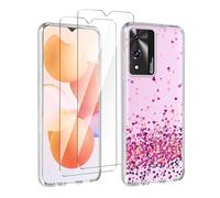 LYZXMY Coque pour Cubot A10 (6.56") Transparent Housse + 2 x Verre trempé Protection écran, Souple Silicone Étui Protection Bumper TPU Téléphone Case Cover-WM85