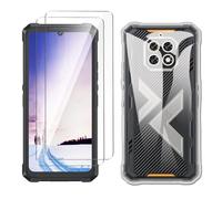 LYZXMY Coque pour Cubot Kingkong ES 3(6.74") Transparent Housse + 2 x Verre trempé Protection écran, Souple Silicone Étui Protection Bumper TPU Téléphone Case Cover