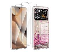 LYZXMY Coque pour Cubot X100 (6.88") Transparent Housse + 2 x Verre trempé Protection écran, Souple Silicone Étui Protection Bumper TPU Téléphone Case Cover-WM85