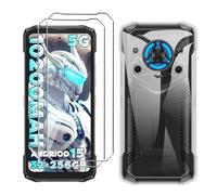 LYZXMY Coque pour Doogee Blade 20 Play(6.6") Transparent Housse + 2 x Verre trempé Protection écran, Souple Silicone Étui Protection Bumper TPU Téléphone Case Cover