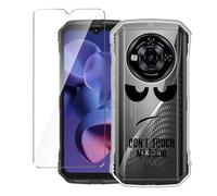 LYZXMY Coque pour Doogee S118 Pro(6.58") Transparent Housse + Verre trempé Protection écran, Souple Silicone Étui Protection Bumper TPU Téléphone Case Cover