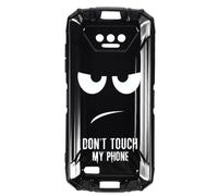 LYZXMY Coque pour Doogee S41 Pro/Max/Plus/T (5.5") Housse Étui Souple Silicone TPU - Noir avec Yeux Noirs