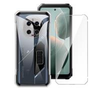 LYZXMY Coque pour Doogee V40 Pro (6.78") + 1 x Verre trempé écran Film Protecteur - Transparent Souple Silicone Étui Protection Housse TPU Case Cover