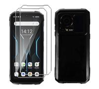 LYZXMY Coque pour Hotwav Cyber 16 Pro(6.6") Noir Housse + 2 x Verre trempé Protection écran, Souple Silicone Étui Protection Bumper TPU Téléphone Case Cover