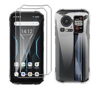 LYZXMY Coque pour Hotwav Cyber 16 Pro(6.6") Transparent Housse + 2 x Verre trempé Protection écran, Souple Silicone Étui Protection Bumper TPU Téléphone Case Cover