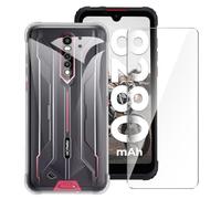 LYZXMY Coque pour HOTWAV Cyber 8 (6.3") + Verre trempé écran Film Protecteur - Transparent Souple Silicone Étui Protection Housse TPU Case Cover